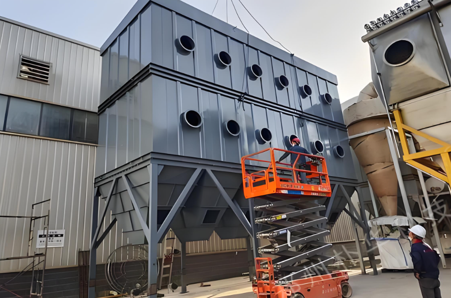 北京嵩安科技除塵設備維護現場